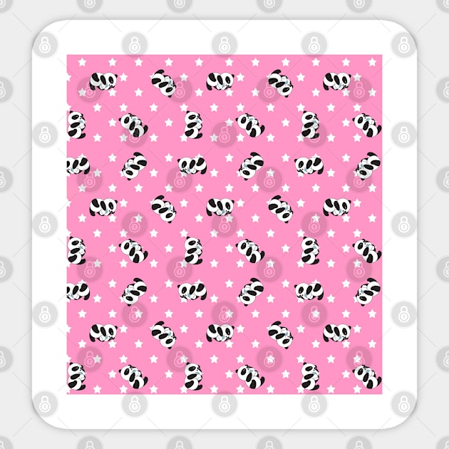 Cute pattern | panda drink milk Sticker by Band of The Pand